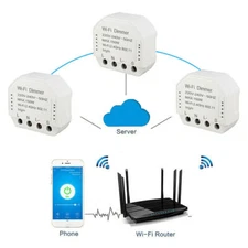 Smart Light WiFi Switch Remote Controller Home Automation Voice Control 220-240v