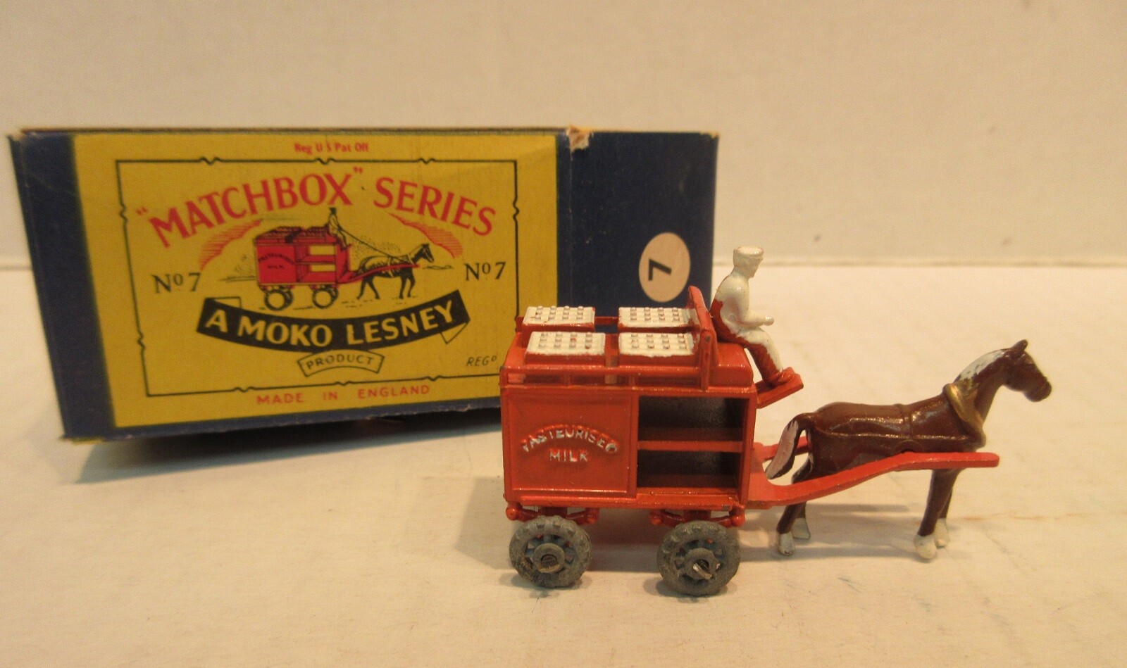 Matchbox 7a, Horse Drawn Milk Float - Free Price Guide & Review