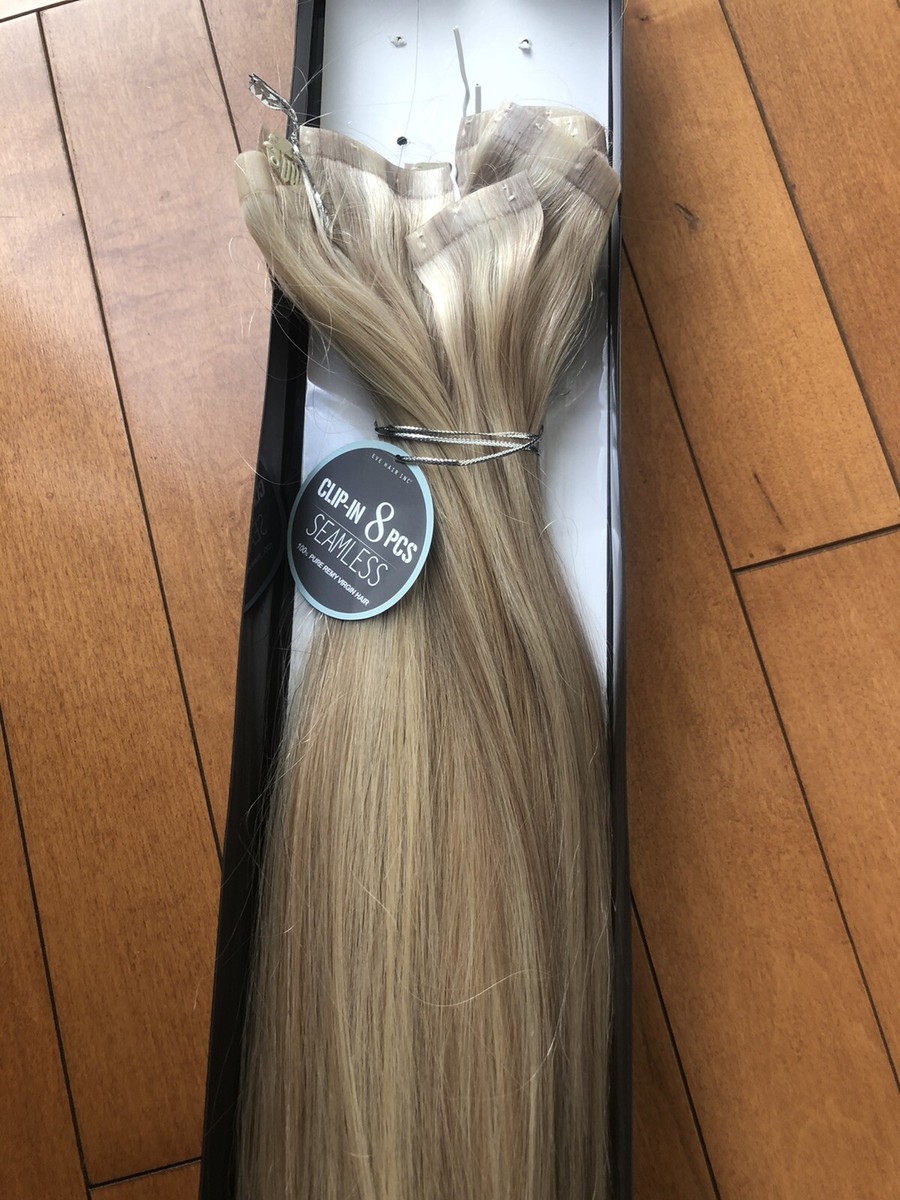 100% Virgin Remy 8 Pcs Seamless Clip In 22” By EVE HAIR P18  display picture 2