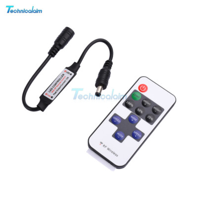 DC12-24V RF Wireless Remote Controller LED Strip Light Dimmer Controller Switch