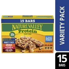 Nature Valley Protein Granola Bars Snack Variety Pack Chewy Bars 15 Ct 21.3 OZ