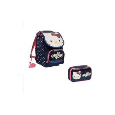  SEVEN HELLO KITTY BACKPACK WITH CASE - RETRO KITTEN Schoolpack