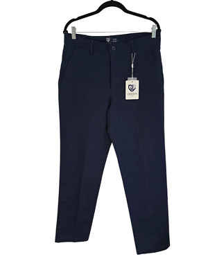 Graham Luxe Mens Blue Depths Richmond Pants Slash Pockets Size 34X30 NWT