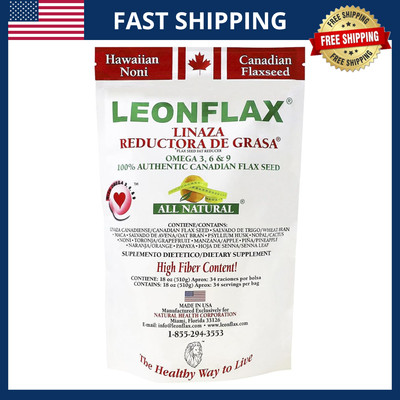 Leonflax 100% Authentic Canadian Flax Seed, All-natural High Fiber Content, Diet