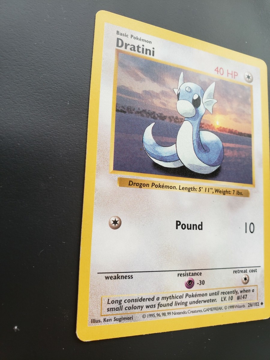 1999 dratini pokemon card Dratini 1999 Pokemon 53/82 main image 0