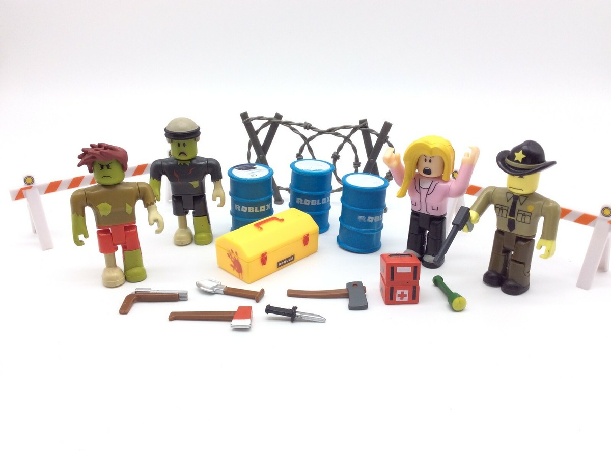Roblox Celebrity Collection ZOMBIE ATTACK & SHERIFF Lot of Figures
