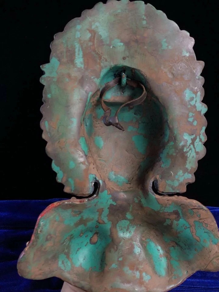 Hueso de yak antiguo chino tallado a mano Buda Sakyamuni Foto 3 de 4