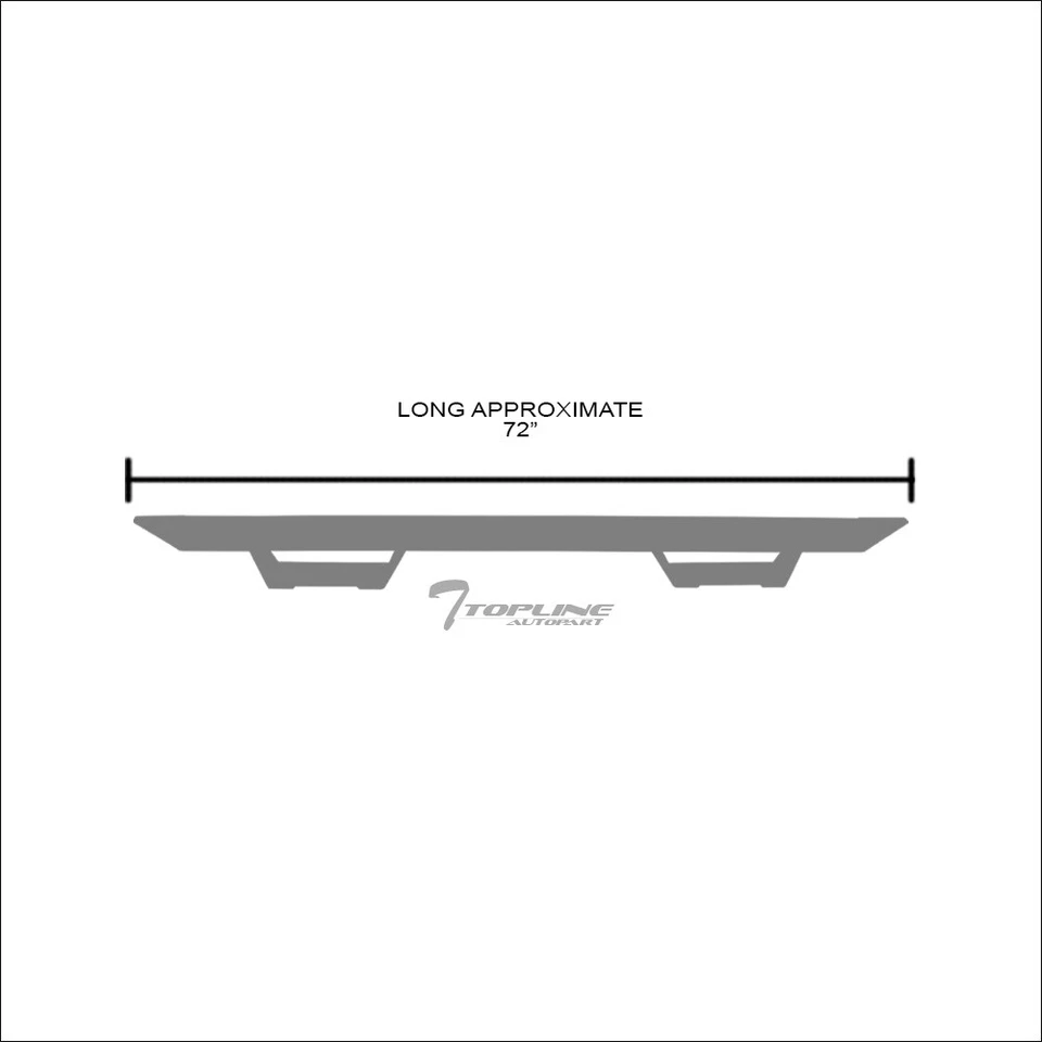 Topline For 07-18 Silverado/Sierra Extended Modular Drop Step Bars - Matte Black Foto 3 de 4