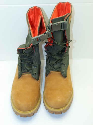 Mens Timberland TB 0A1QY8 Premium Gaiter Boot Wheat Nubuck Size 11.5 - Picture 4 of 19
