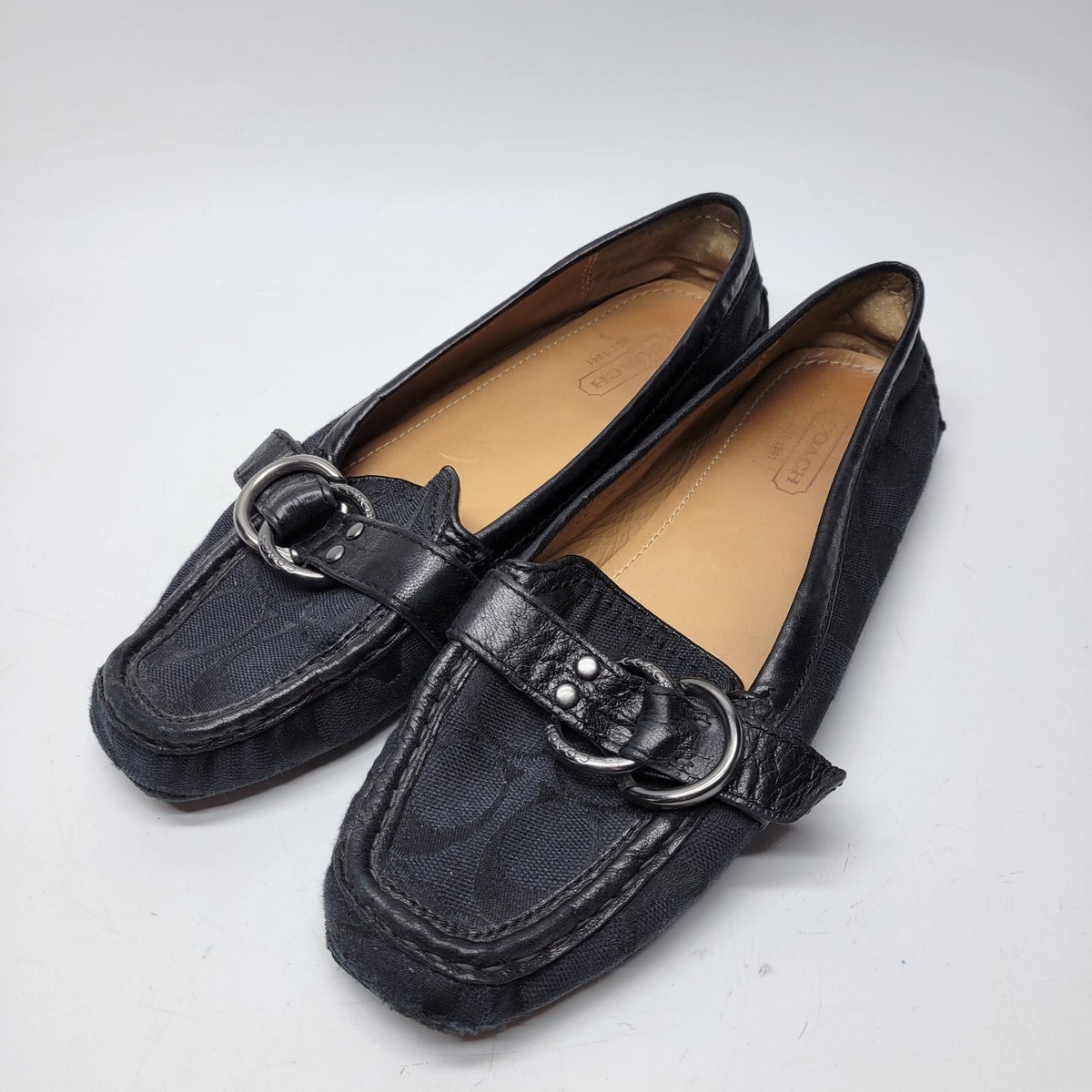 Flats Black Coach Loafers Womens Coach Shoes Womens Black Avril