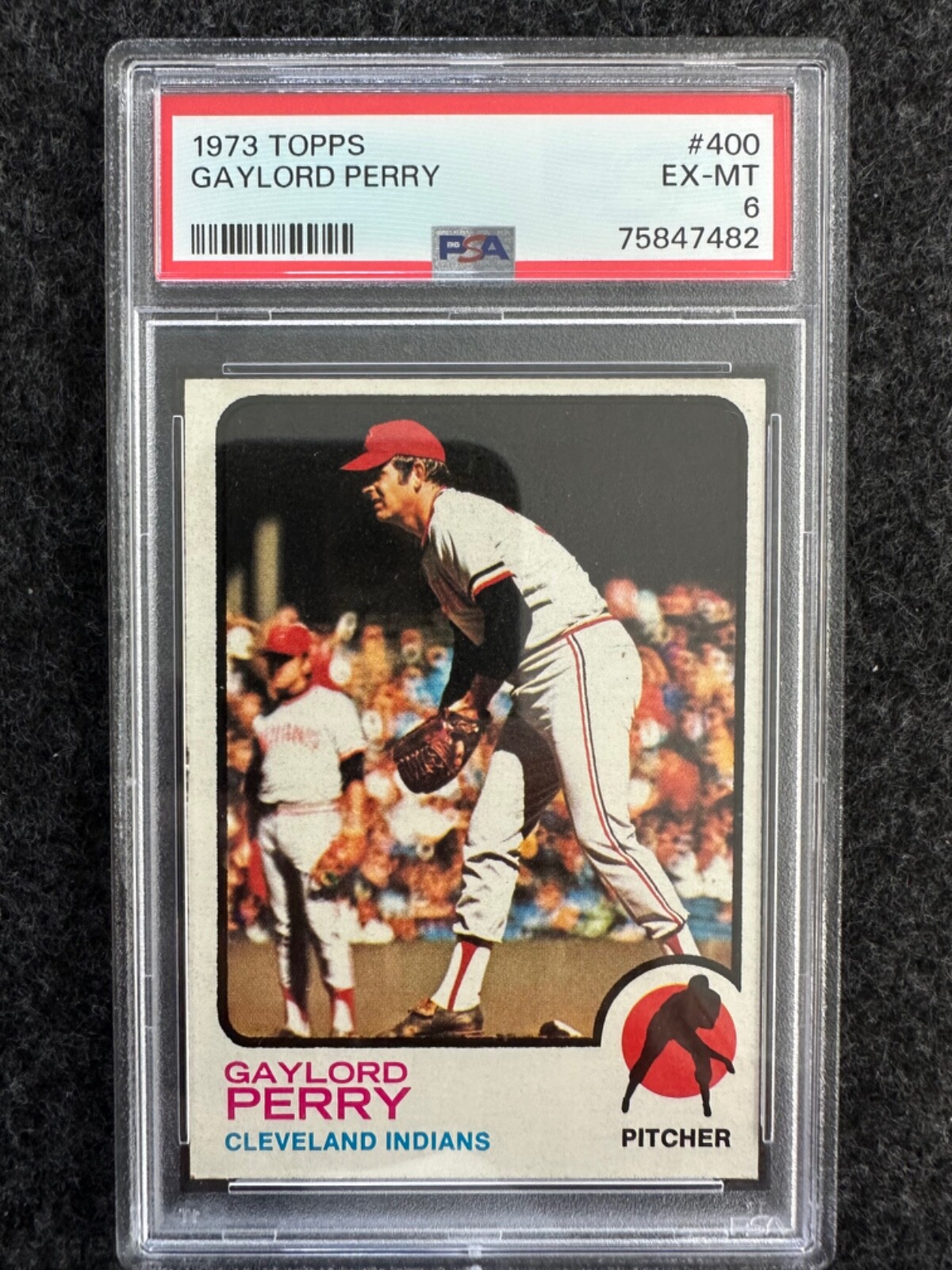 1973 Topps Gaylord Perry #400 Indians Recently Graded PSA 6 EX-MT