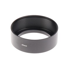 Screw-in Mount 49mm Standard Metal Tele Lens Hood Universal for DSLR SLR Camera