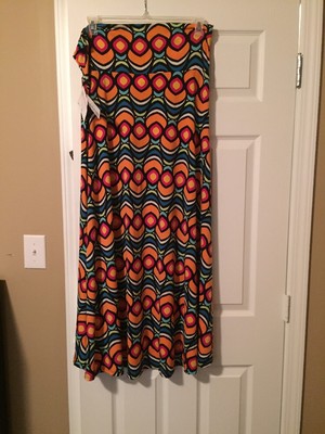 Affordable Lularoe Maxi skirt Xlarge Pink Orange White Blue Black XL