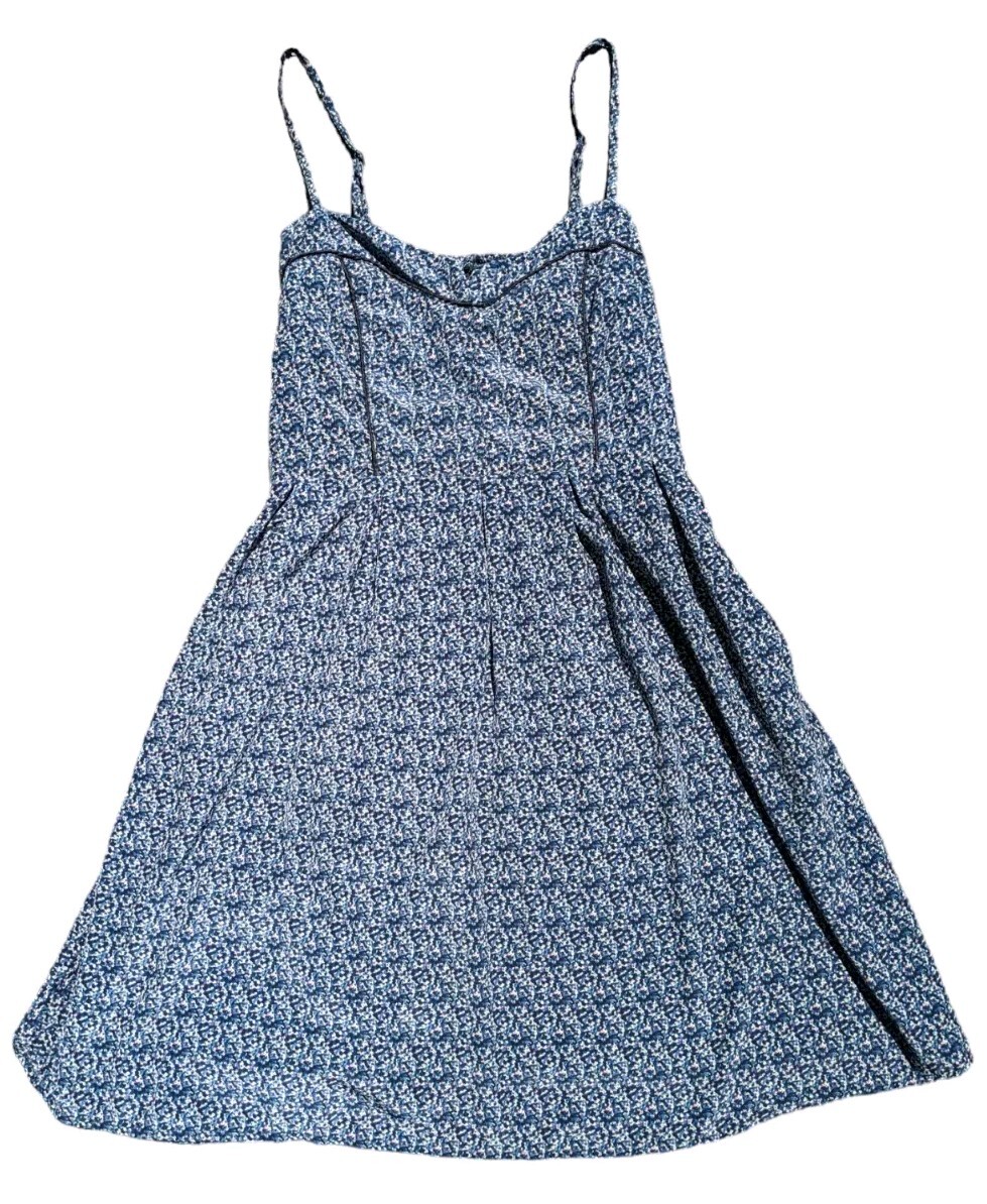 Romy Womens  Mini A line Slip Dress Sz Med Y2K Silky Corset Detail Dainty Slinky