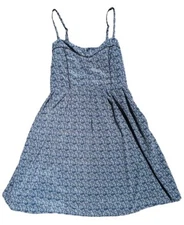 Romy Womens  Mini A line Slip Dress Sz Med Y2K Silky Corset Detail Dainty Slinky