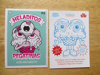 MELTY MISFITS HELADITOS PEGATINAS STICKER PROMO CARD P3 PHILLY NON-SPORT SHOW