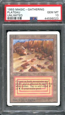 Plateau Unlimited Edition PSA 10 BGS 9.5 Gem Mint MTG Magic the Gatherin