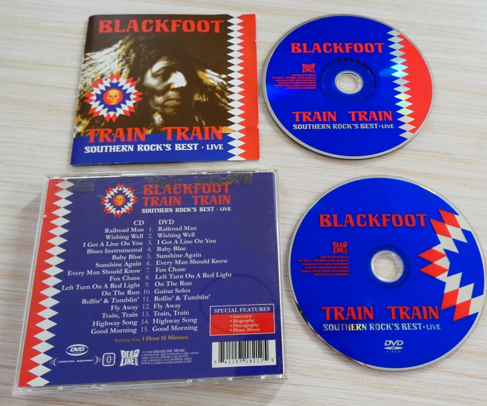VERSION CD + DVD TRAIN TRAIN SOUTHERN ROCK'S BEST LIVE BLACKFOOT 30 TITRES 2007 - Photo 2/3