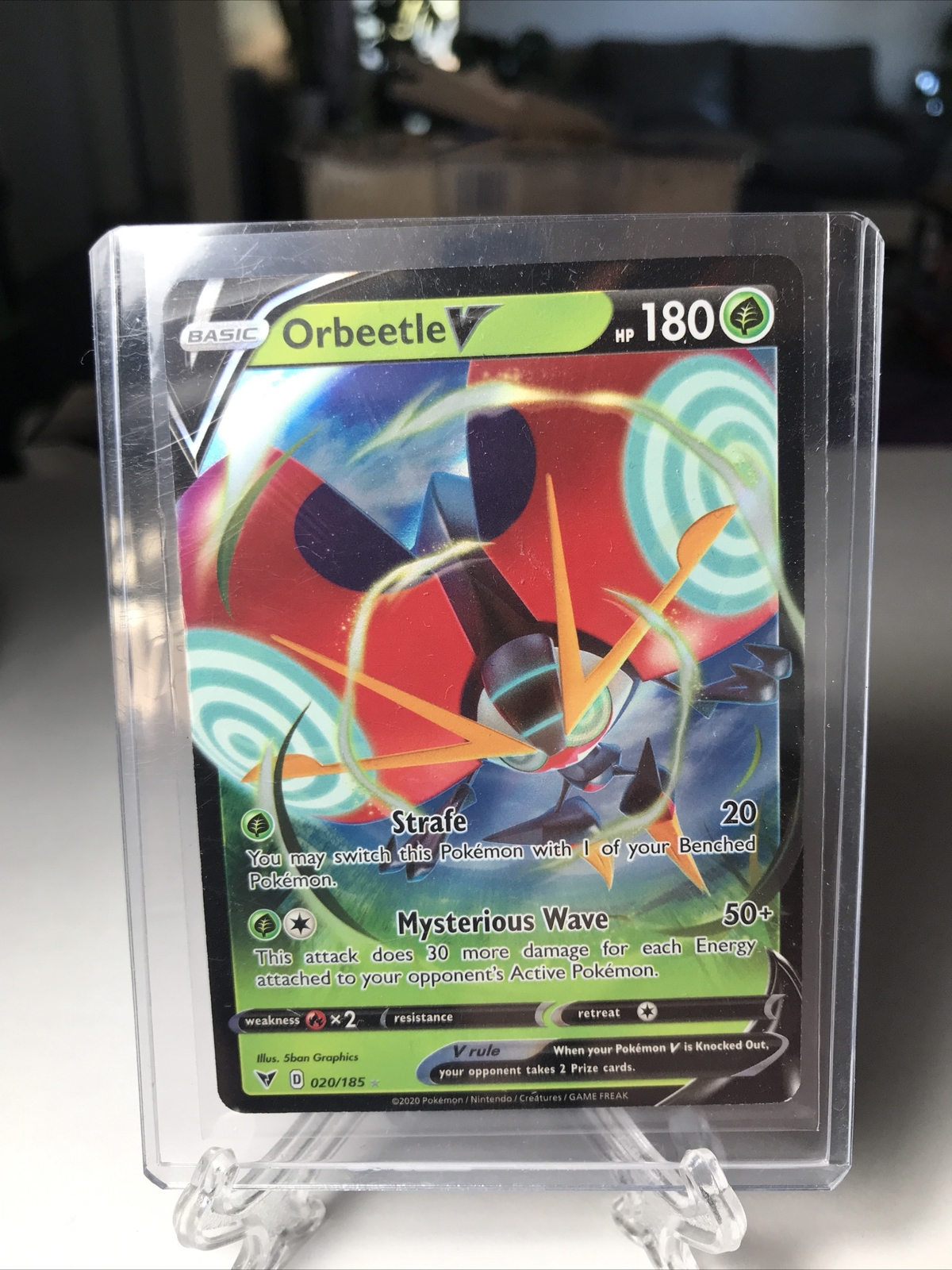 Pokemon Orbeetle V 020/185 Holo Ultra Rare Vivid Voltage Near Mint