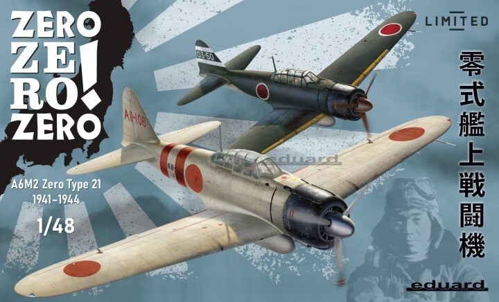 Eduard 11158 1:48th scale Zero Zero Zero! ( A6M2 type 21) Dual Combo!  Limited