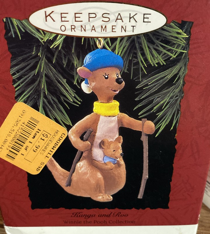 Hallmark Ornament Kanga and Roo Winnie the Pooh Collection Disney 1993 New/Box