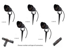 12v LED outdoor garden spot light with spike low voltage 3W 12 volt white a