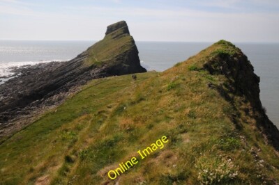 Foto 6x4 Außenkopf, Würmerkopf Rhossili um 2014