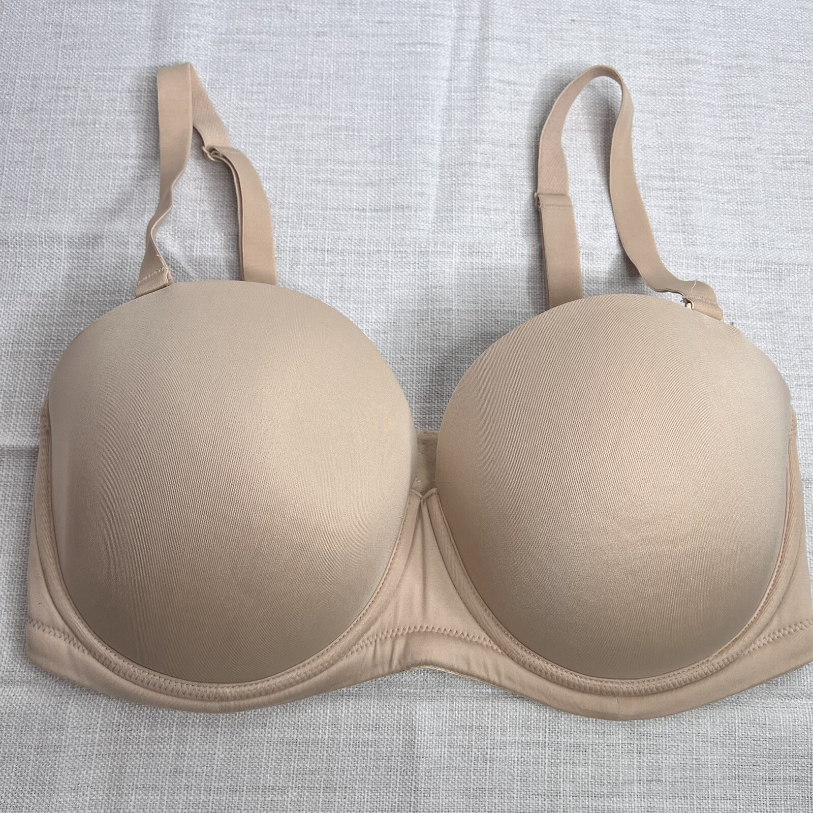 Wacoal Red Carpet Bra 36DDD Nude Sand Strapless Conve… - Gem