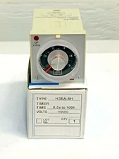Relay H3BA -8H Timer Solid State 8 PINS 110VAC 5A 250VAC New with Socket