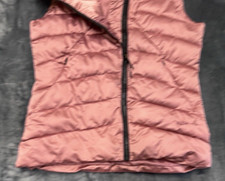 Pulse Polyester Women Puffer Vest Zip Jacket Medium Pink Snow Winter Comfortable