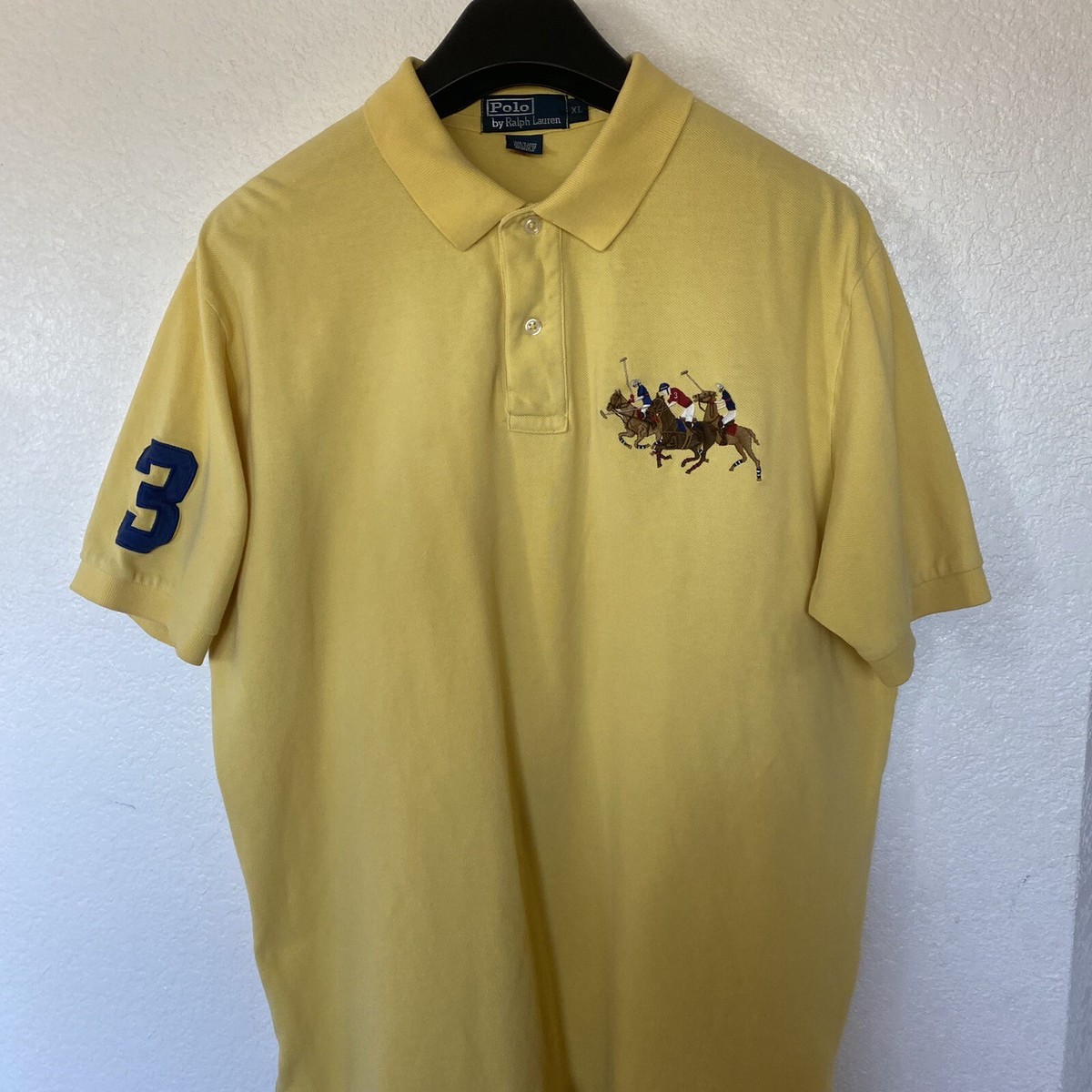 Polo Ralph Lauren Men's Vintage Black Big Jockeys and Ponies Logo