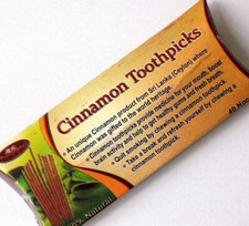 Cinnamon Toothpicks wooden 40pcs 100 Natural Pure from Ceylon