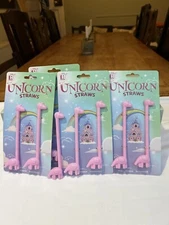 Paldone twin pack of Unicorn reusable drinking straws