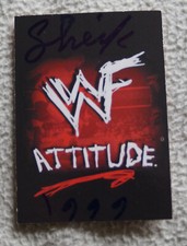 THE IRON SHEIK SIGNED / AUTOGRAPHED 1999 WWF COMIC IMAGES ATTITUDE ERA #1 WWF