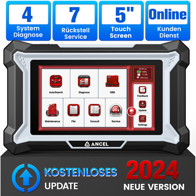 ANCEL DS100 Profi KFZ Diagnosegerät Auto OBD2/EOBD Scanner 7 Services 4 System