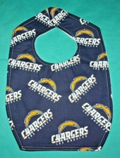 .NEW Handmade BABY CHILD BIB LOS ANGELES CHARGERS FOOTBALL TEAM