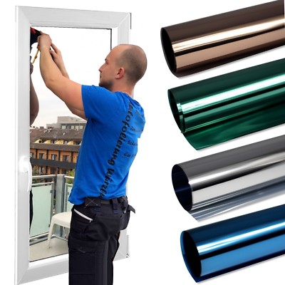 6,57 /m² Prime Spiegelfolie Fensterfolie UV Sonnenschutz Folie Sichtschutzfolie