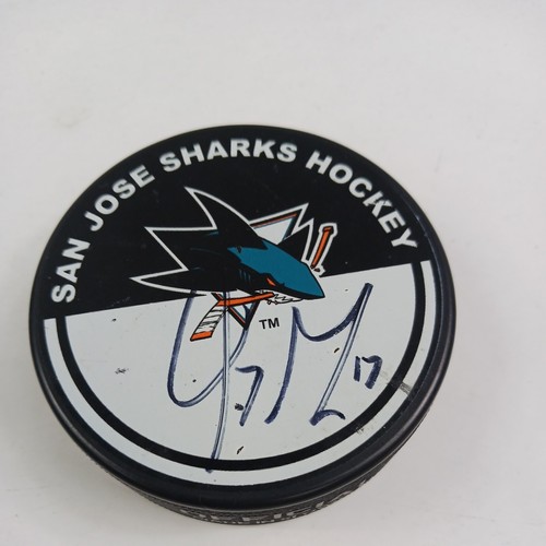San Jose Sharks Unauthenticated Autographed Torrey Mitchell Mystery Puck