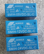 Leistungsrelais 5V 12V 24V VDC-SL-C Power Relais 16A 8 Pin Printrelais