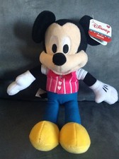 DISNEY MICKEY MOUSE PLUSH STUFFED ANIMAL VALENTINE'S DAY HEARTS ON VEST 2018