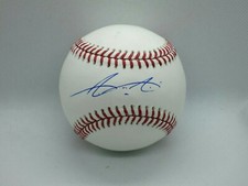 Aristides Aquino Cincinnati Reds Signed OMLB Baseball LOM COA (BSB703)