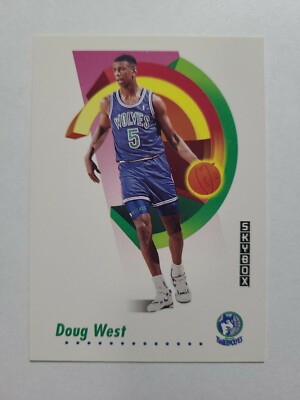 DOUG WEST 1991-92 SKYBOX BASKETBALL CARD # 176 E5360
