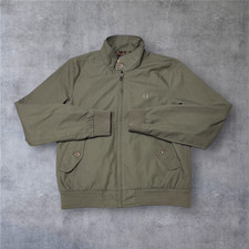 Fred Perry Harrington Jacket Womens Size 12 Green Tartan Lining Mod Ska Scooter