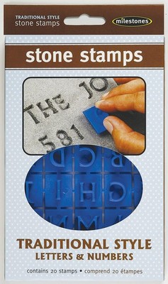 Midwest Products Traditional Letters and Numbers Stepping Stone Stamps (905-2...