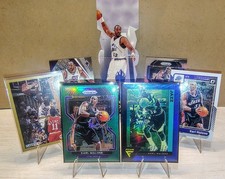 Karl Malone 8 Card Lot Rare Game Worn Jersey Swatch Prizm Inserts Utah Jazz 🔥🔥