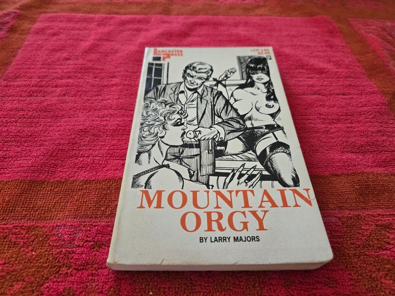 VINTAGE PAPERBACK BOOK TITLED MOUNTIAN ORRGY BY LARRY MAJORS