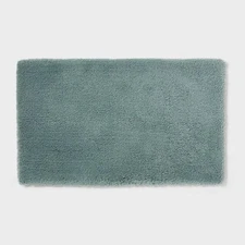 24"x40" Spa Plush Bath Rug Sage Green - Threshold