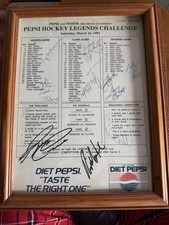 Autographed Flyers Rangers Islanders Alumni Game Program March 16 1991 12 Autos