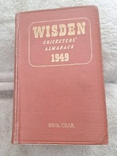 Wisden Cricketers Almanack, 1949 , 86th year, Hardback, Good Condition