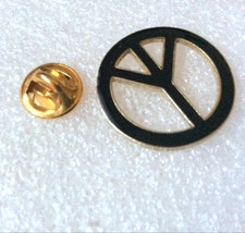 vintage peace and love pins gold